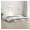 Image de Bedframe massief grenenhout wit 200x200 cm823425