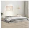 Image de Cadre de lit sans matelas blanc 180x200 cm bois massif de pin