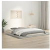 Image de Cadre de lit sans matelas blanc 140x200 cm bois de pin massif