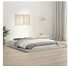 Image de Bedframe massief grenenhout wit 135x190 cm823470