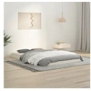 Image de Cadre de lit sans matelas blanc 120x190 cm bois de pin massif