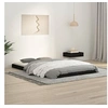 Image de Bedframe massief grenenhout zwart 120x190 cm823478