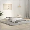 Image de Bedframe massief grenenhout wit 75x190 cm823485