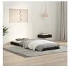 Image de Bedframe massief grenenhout zwart 75x190 cm823488
