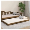 Image de Bedframe massief grenenhout honingbruin 100x200 cm823492