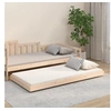 Image de Cadre de lit sans matelas 75x190 cm bois de pin massif
