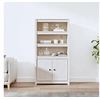 Image de Buffet haut Blanc 80x35x154 cm Bois massif de pin823520