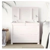 Image de Boîte de rangement Blanc 60x32x45,5 cm Bois massif de pin823545