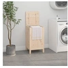 Image de Boîte à linge 44x44x76 cm Bois massif de pin 823574