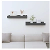 Image de Wandschappen 2 st 50x12x9 cm massief grenenhout grijs823586