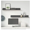 Image de Wandkasten 2 st 80x11x9 cm massief grenenhout grijs823606