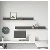 Image de Wandkasten 2 st 110x11x9 cm massief grenenhout grijs823611