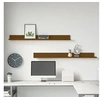 Image de Etagères murales 2pcs Marron miel 110x11x9cm Bois de pin massif