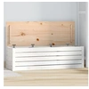 Image de Boîte de rangement Blanc 109x36,5x33 cm Bois massif de pin