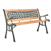 Image de Tuinbank 116 cm gietijzer en massief vurenhout319571