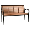Image de Tuinbank 116 cm staal en HKC zwart en bruin319579