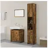 Image de Ensemble de meubles de salle de bain 3 pcs Chêne fumé