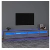 Image de Meuble TV avec lumières LED Sonoma gris 270x35x40 cm3152752