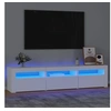 Image de Meuble TV avec lumières LED Blanc 180x35x40 cm