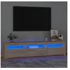 Image de Tv-meubel met LED-verlichting 180x35x40 cm sonoma eikenkleurig3152756
