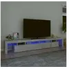 Image de Meuble TV avec lumières LED Gris béton 260x36,5x40 cm
