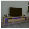 Image de Meuble TV avec lumières LED Chêne sonoma 230x36,5x40 cm