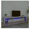 Image de Meuble TV avec lumières LED Gris béton 215x36,5x40 cm