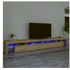 Image de Meuble TV avec lumières LED Chêne sonoma 290x36,5x40 cm
