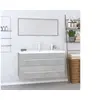 Image de Ensemble de meubles de salle de bain 3 pcs Gris béton