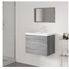Image de Meubles de salle de bain Sonoma gris Bois d ingénierie