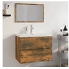 Image de Meubles de salle de bain Chêne fumé Bois d ingénierie