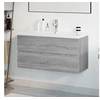 Image de Meuble lavabo avec bassin intégré Sonoma gris Bois d'ingénierie3152883