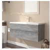 Image de Meuble lavabo avec bassin intégré Sonoma gris Bois d'ingénierie3152886