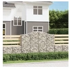 Image de Panier de Gabions Arqué Cage à Gabion Mur de Gabion Panier à Pierre Gabion pour Pierre Jardin Patio Extérieur 153397