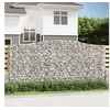 Image de Panier de gabions arqué 400x50x180 200 cm Fer galvanisé