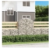 Image de Panier de gabions arqué 100x30x120 140 cm Fer galvanisé