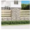 Image de Panier de gabions arqué 100x50x160 180 cm Fer galvanisé