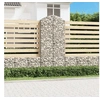 Image de Panier de gabions arqué 100x50x220 240 cm Fer galvanisé