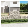 Image de Panier de gabions arqué 150x30x120 140 cm Fer galvanisé