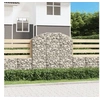 Image de Panier de gabions arqué 150x30x140 160 cm Fer galvanisé
