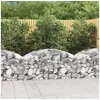 Image de Panier de gabions arqué 150x50x60 80 cm Fer galvanisé