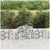 Image de Panier de gabions arqué 200x30x60 80 cm Fer galvanisé
