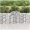 Image de Panier de gabions arqué 200x30x100 120 cm Fer galvanisé