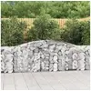 Image de Panier de gabions arqué 400x30x80 100 cm Fer galvanisé