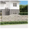 Image de Panier de gabions arqué 400x30x120 140 cm Fer galvanisé