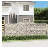 Image de Panier de gabions arqué 400x30x140 160 cm Fer galvanisé