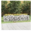 Image de Lit surélevé à gabions arqué 200x50x50 cm Fer galvanisé