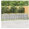 Image de Lit surélevé à gabions arqué 400x50x100 cm Fer galvanisé