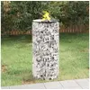 Image de Foyer en gabion Ø 50 cm Fer galvanisé