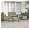 Image de 4-delige Loungeset met kussens poly rattan grijs319497